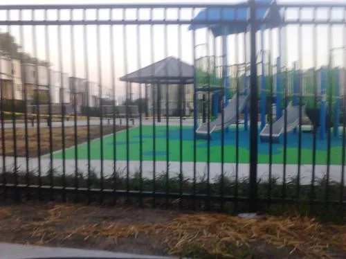 This small public park is tucked behind the homes on 54th street